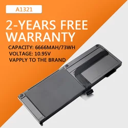 A1321 Laptop battery For Apple Macbook Pro 15
