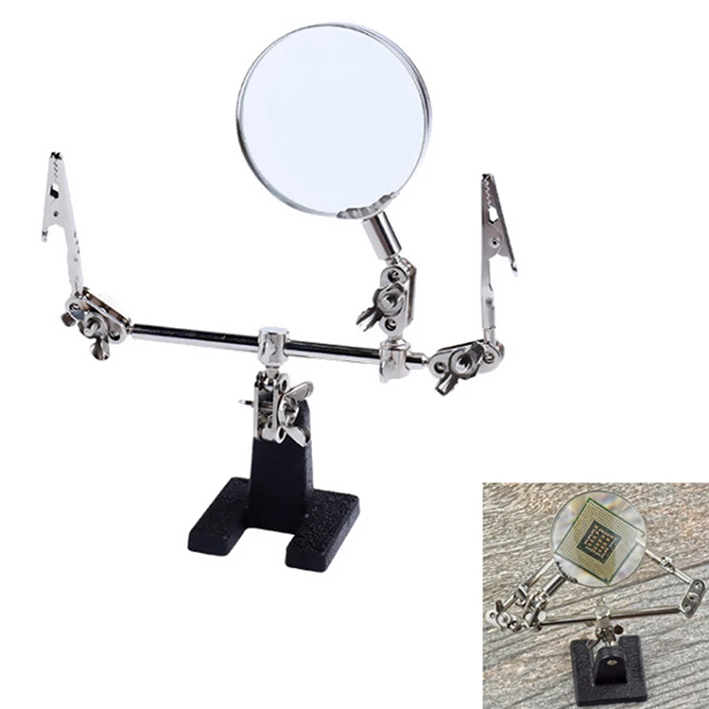 Ferro de Solda Suporte Grampo Ajudando Mãos Ferramenta Clip Pcb Titular Circuitos Elétricos Hobby Bold Plus Versão Fixa Terceira Mão