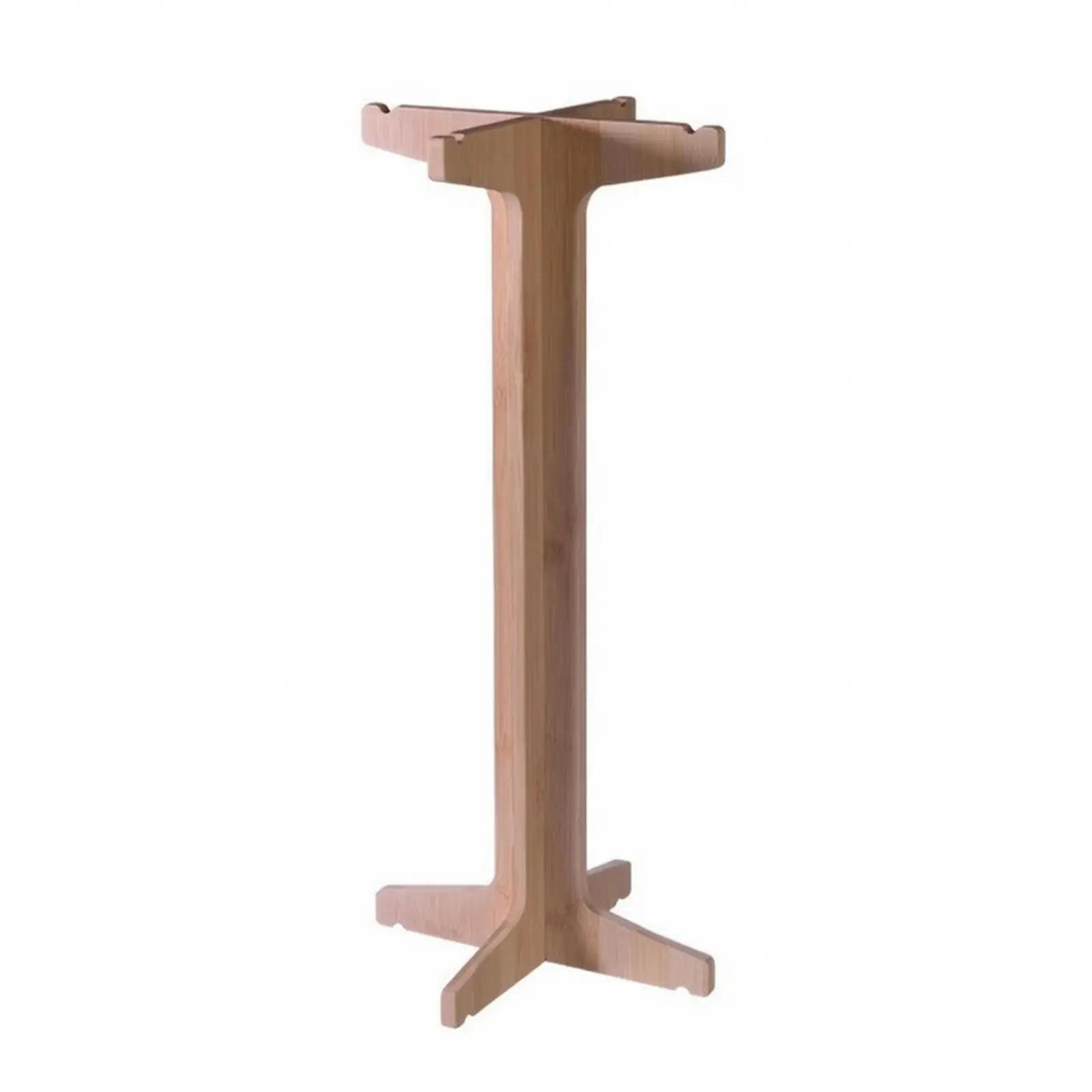 Freestanding Bamboo Wind Chime Display Stand Indoor Outdoor Tabletop Wind Chime Display Stand Versatile Stable Base for Garden