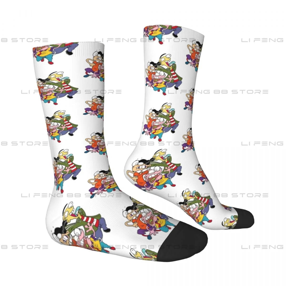 Cartoon Network 90s Ed Edd n Eddy The Mis-Edventures Unisex Winter Socks Outdoor Happy Socks Street Style Crazy Sock