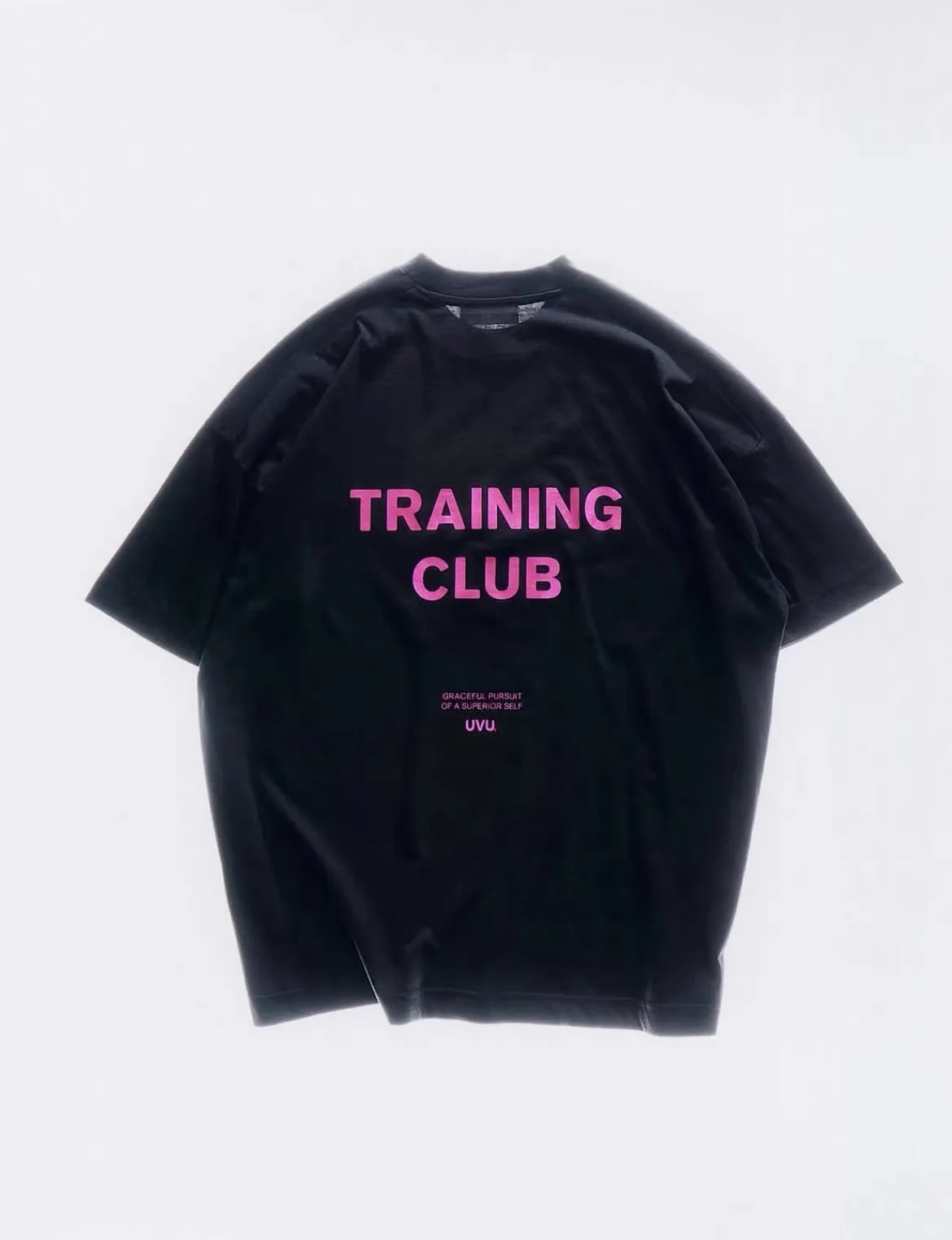 UVU Serrated TRAINING CLUB Club Sakura Thin Cotton Crew Neck Loose