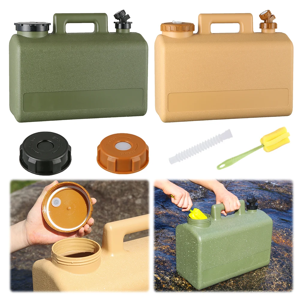 20L Portable Water Tank with Faucet Drinking Water Bucket Large Capacity Water Dispenser Carrier for Vehicle Car Camping