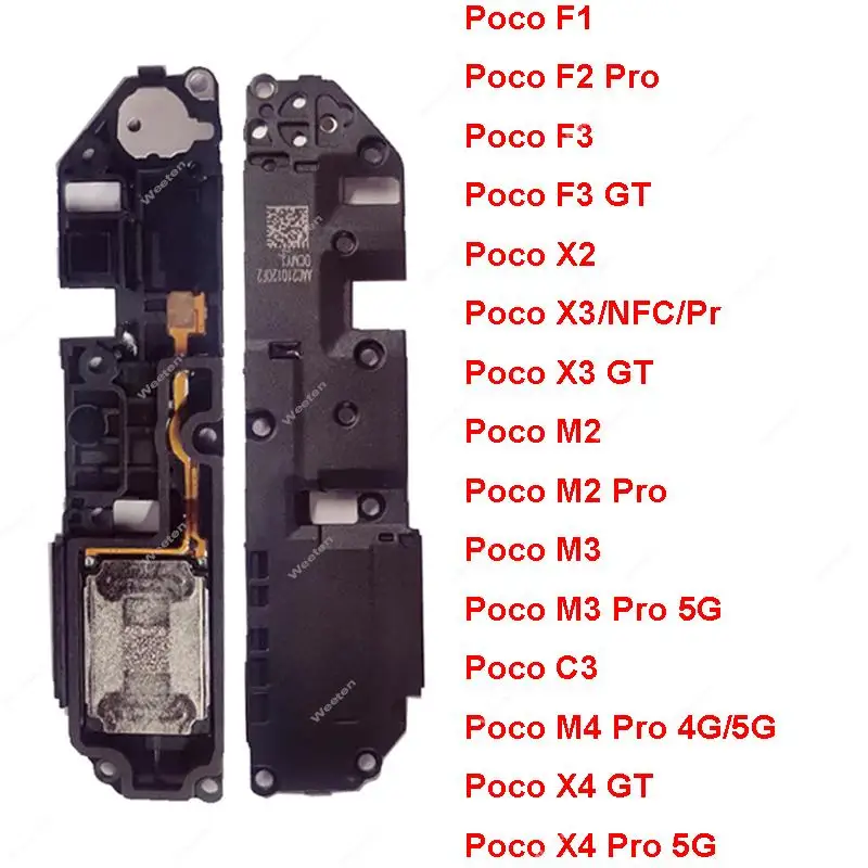 Loudspeaker Ringer For Xiaomi Mi Poco X3 NFC X4 GT F2 M2 M3 M4 Pro 4G 5G C3 PocoPhone F1 Loud Speaker Sound Buzzer Flex Cable