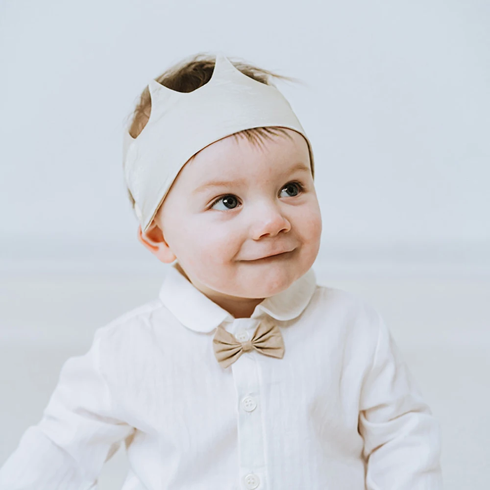 Little Boy Tuxedo Suit With Hat Wedding Party Newborn Baby Gentleman Bowtie khaki Boys 6-piece Set 6Month-3yrs Boutique dress