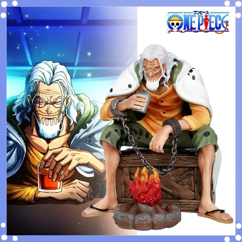 

Hot Toys Anime One Piece Sitting Posture Silvers Rayleigh Doll Model Action Figures Luminous Desktop Ornaments Birthday Toy Gift