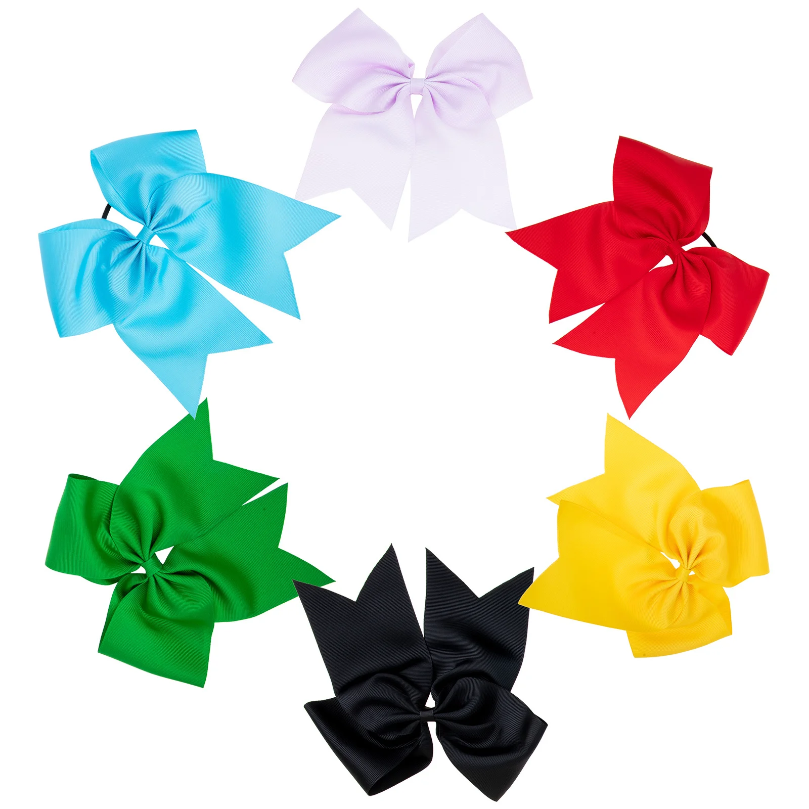 

6pcs Large Ties Elastic Elastic Hair Ropes Ropes For Women Girls Party Daily Wear Hair Accessories Ponytail Holders