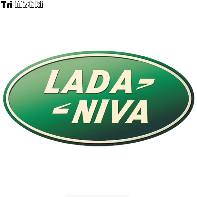 

Tri Mishki WCS307 16x8cm for LADA NIVA sticker funny colorful car stickers auto automobile