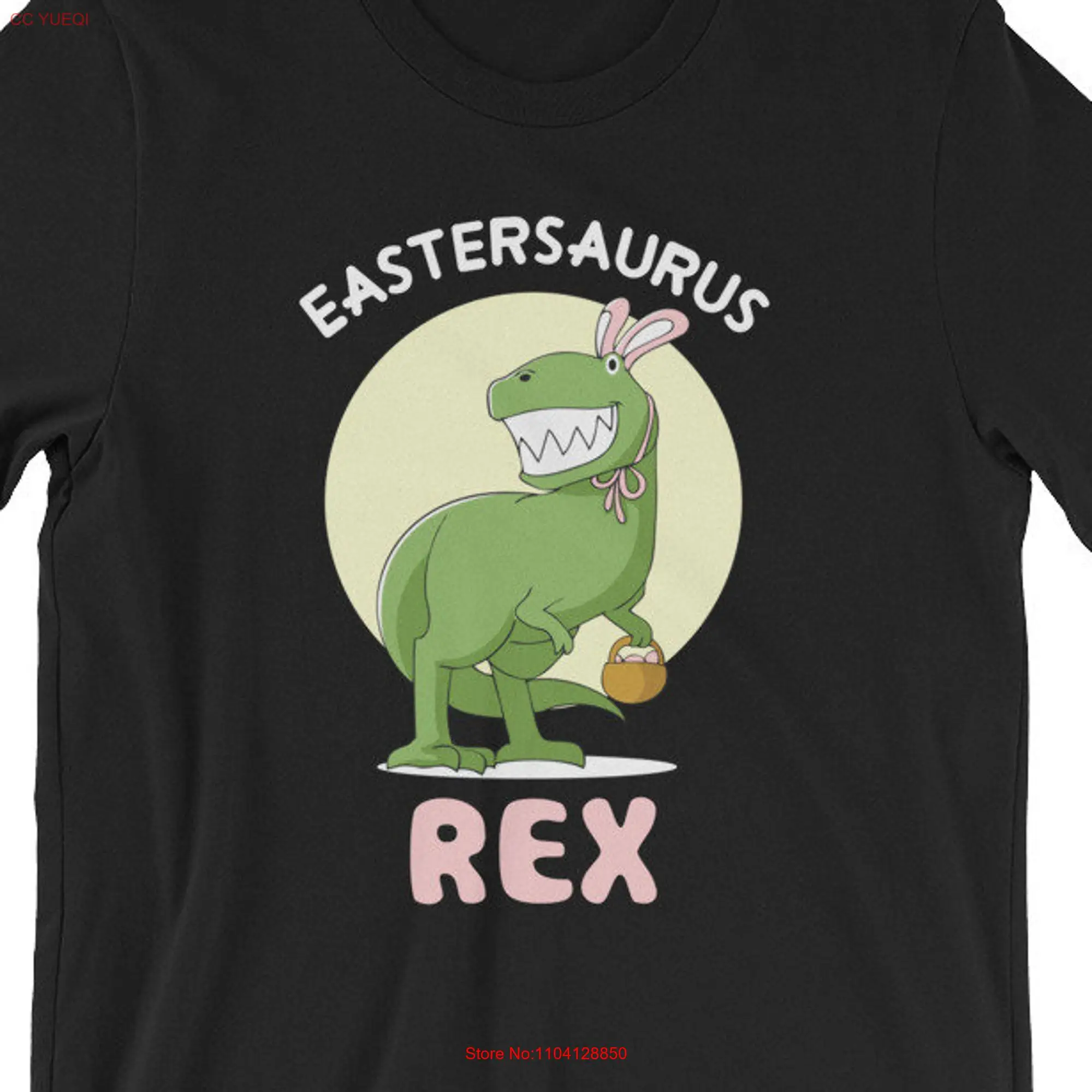 Eastersaurus Rex T Shirt UNISEX Funny Easter Dinosaur for men and women lover  long or short sleeves