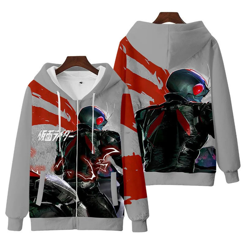 Kamen Rider REVICE-3D impressão japonês anime hoodies para homens e mulheres, camisola de mangas compridas, casaco, moda outono