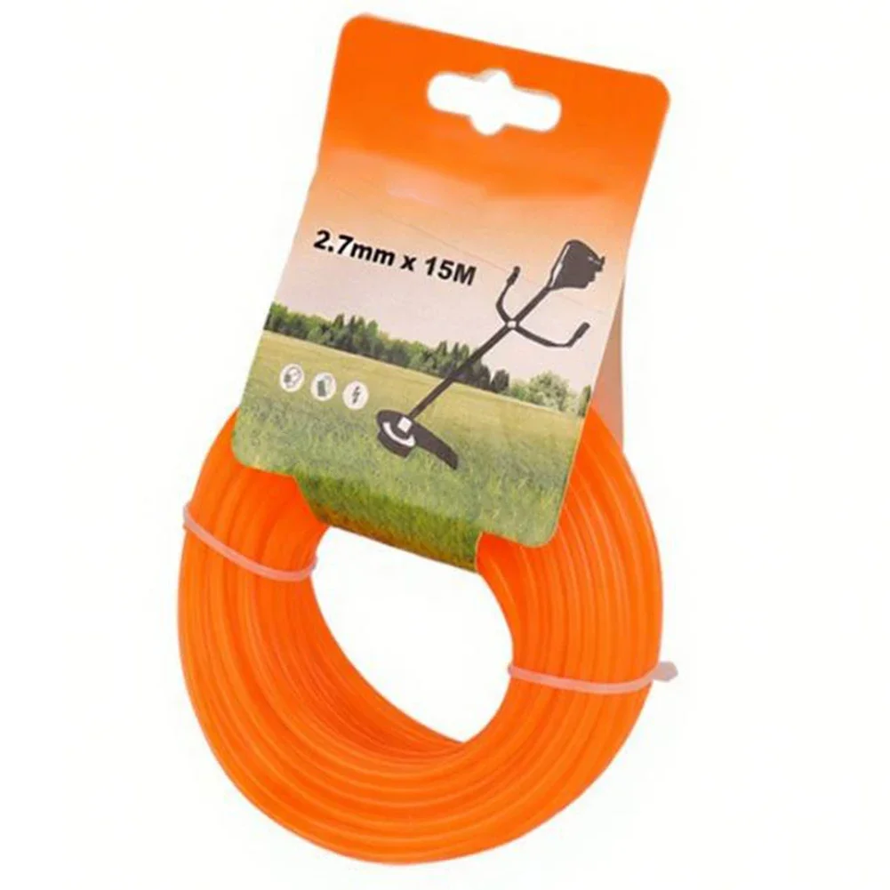 Lawn Mower Rope Commercial Use 49ft String Trimmer Line 2 7mm Diameter Fits FS56 RC 128LD And Various Popular Trimmer Heads