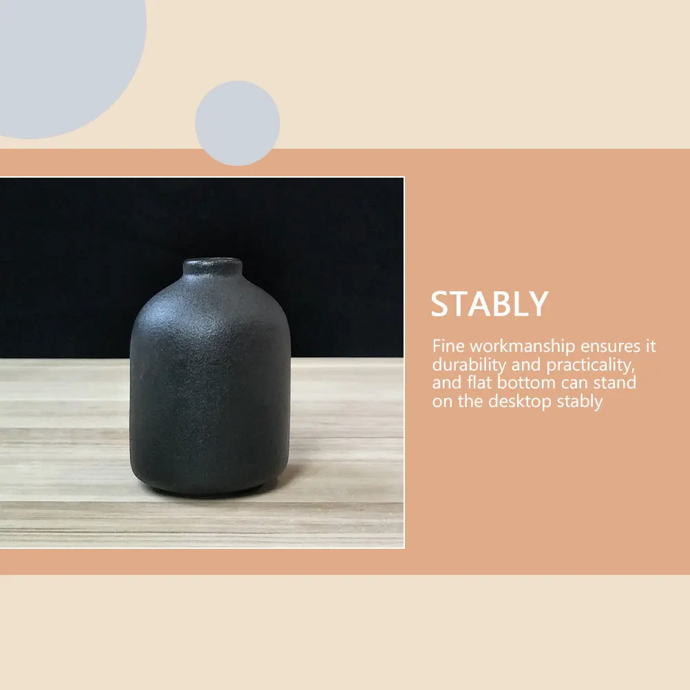 

Ceramic Flower Vase Zen Style Decorative Vase for Home Garden Floral Arrangement Retro Desktop Adornment Flower Container Decor