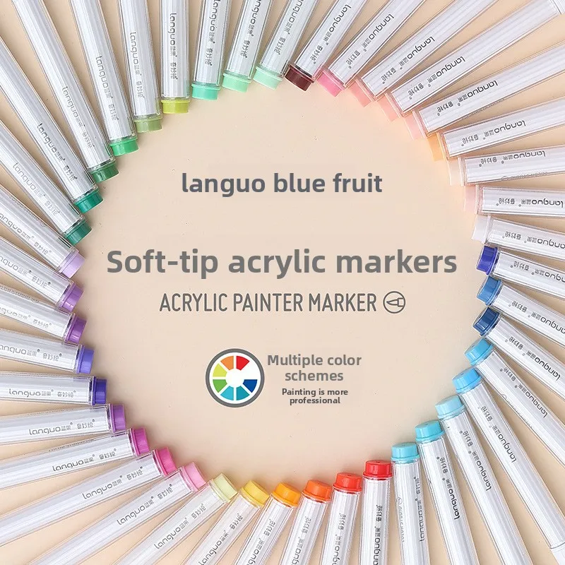 126 Colors Acrylic Paint Marker Pens DIY Drawing for Rock Painting Ceramic Glass Fabric DIY Card Art Supplies Stationery