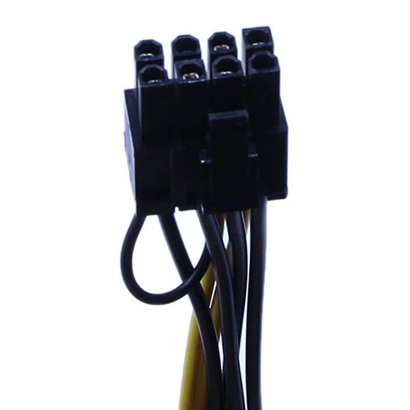ABRI-10 PCS New 15Pin SATA Male To 8Pin(6+2) PCI-E Power Supply Cable 20Cm SATA Cable 15-Pin To 8 Pin Cable 18AWG Wire
