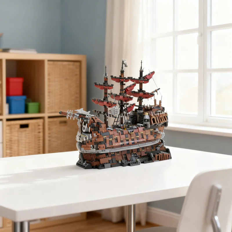 

5847 деталей MOC: Модель корабля «Разрушенный Король» из серии Ultimate Collector — конструктор, креативный подарок, DIY-декор для взрослых, премиум-класс