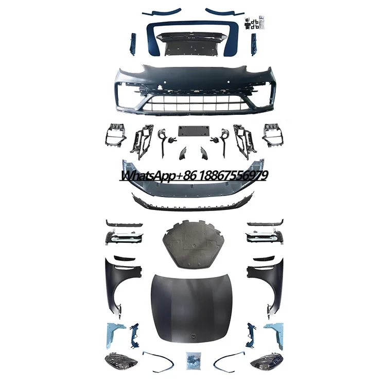 SPM Auto Parts for Porsche Panamera Body Kit Front Body Kit Accessories Plastic Old Upgrade to New Model