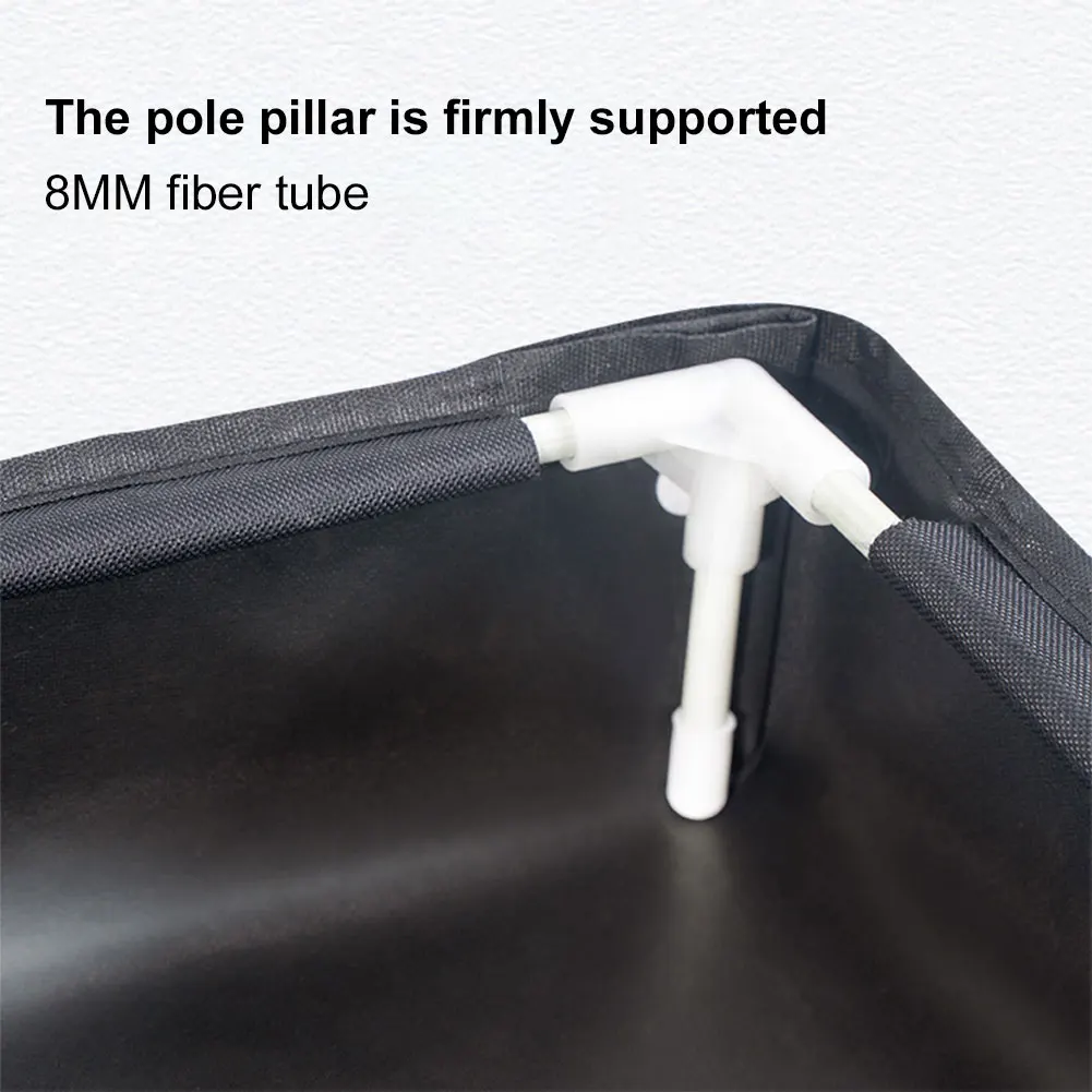 

Portable Shower Pan with Drain Hose Foldable Shower Base for Camping (Black)