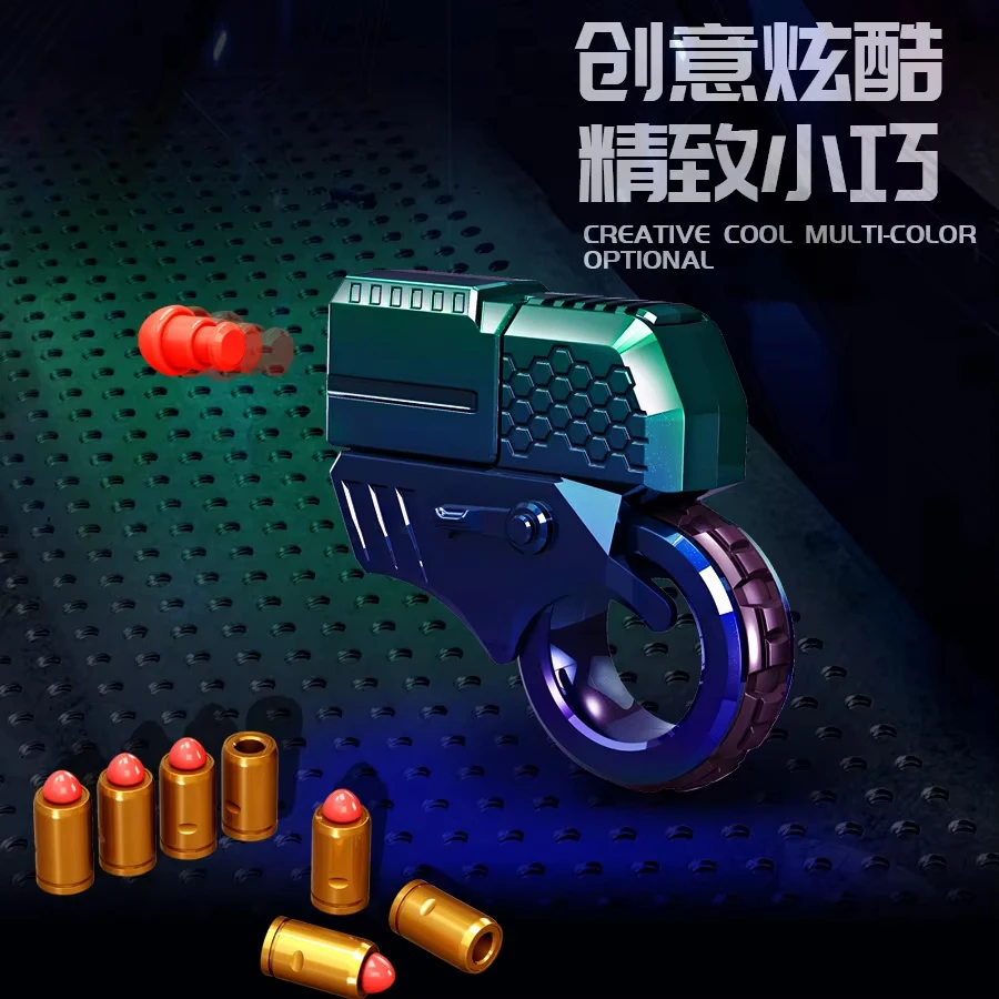 

Детский пистолет-игрушка Agent Golden Finger Launcher Mini с мягкими пулями, креативная модель из сплава