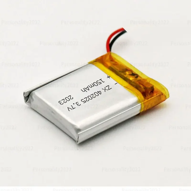 Baterie 3,7 V 402025 Bateria litowo-polimerowa Li Po 150 mAh do zestawu słuchawkowego Walkman Mp3 GPS Bluetooth Inteligentny zegarek Akumulator