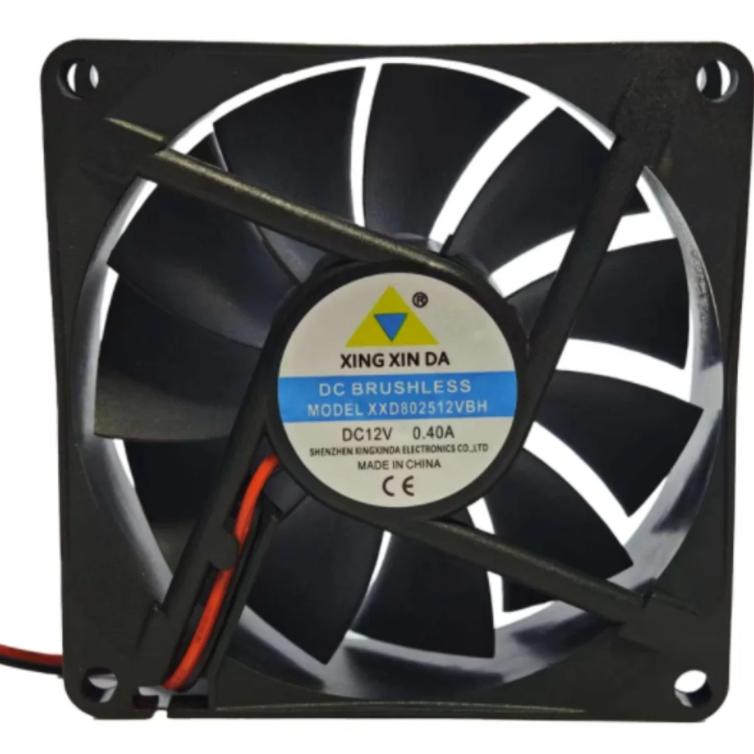 

XXD802512VBH DC 12 В 0,40 А 80x80x25 мм 2-проводной охлаждающий вентилятор для сервера