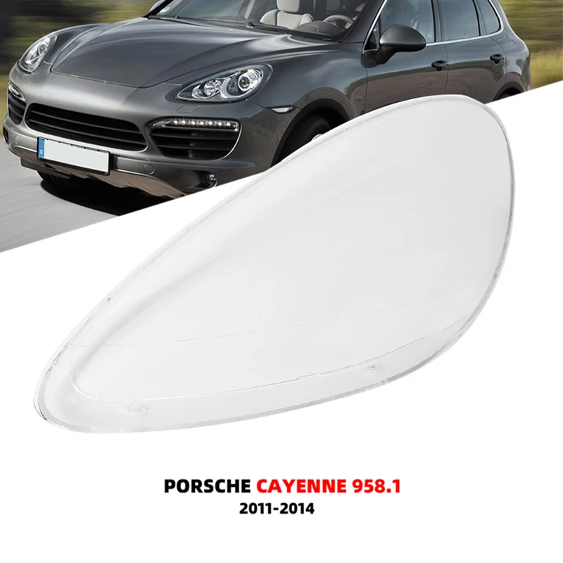 

For Porsche Cayenne 2011 2012 2013 2014 Headlight Glass Headlamp Shade Transparent Mask Cover Lens Lampshade Plexiglass