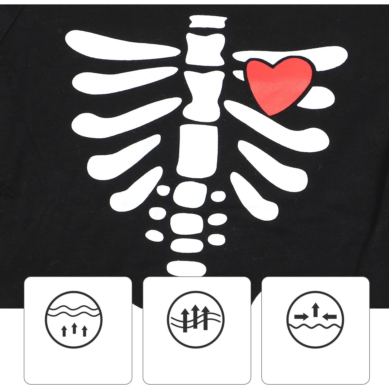 1 قطعة كم الطفل رومبير هالوين طباعة القطن بذلة للطفل ملابس الحفلات المفاجئة تصميم الجبهة هالوين الاطفال #5