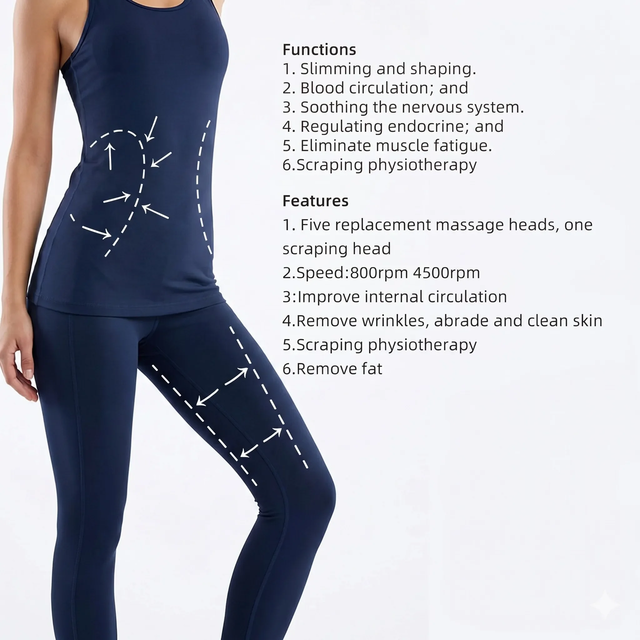 G5 Massage Machine Body High Frequency Vibration Cellulite G5 Body Massager For Weight Loss Fat Loss Slimming Beauty Salon