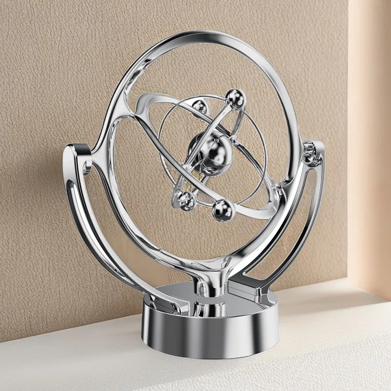 USB Powered Perpetual Motion Desk Decor Rotating Magnetic Swing Celestial Orbital Model Science Decor Gadget Home Decoration