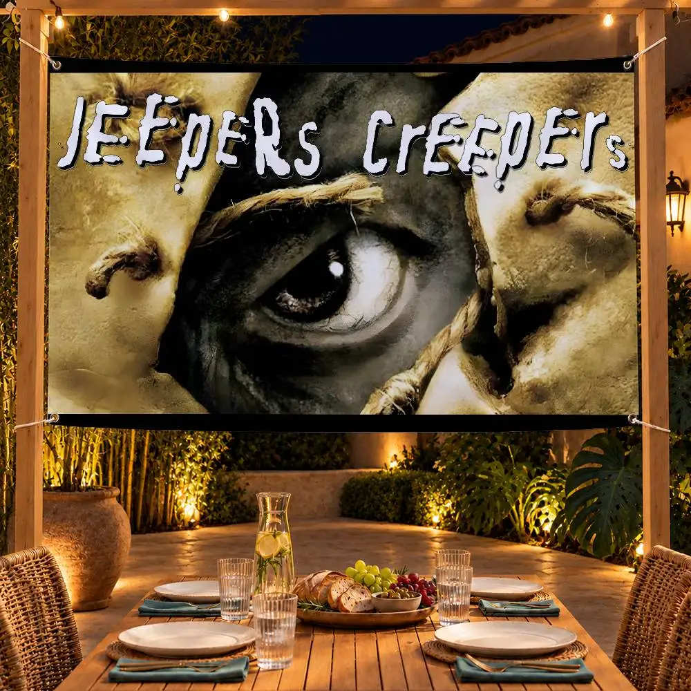 Horror Movie Jeepers Creepers Flag Banner Tapestry For Party Outdoor Garden Yard Home Decor