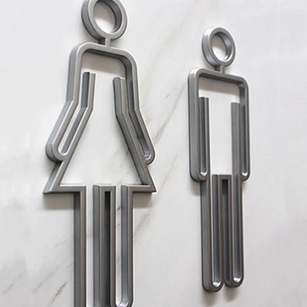 مؤشر باب المرحاض للحمام، أكريليك متين، خفيف الوزن وقابل للإشارة، تطبيقات واسعة ذهبية (النوع 2)