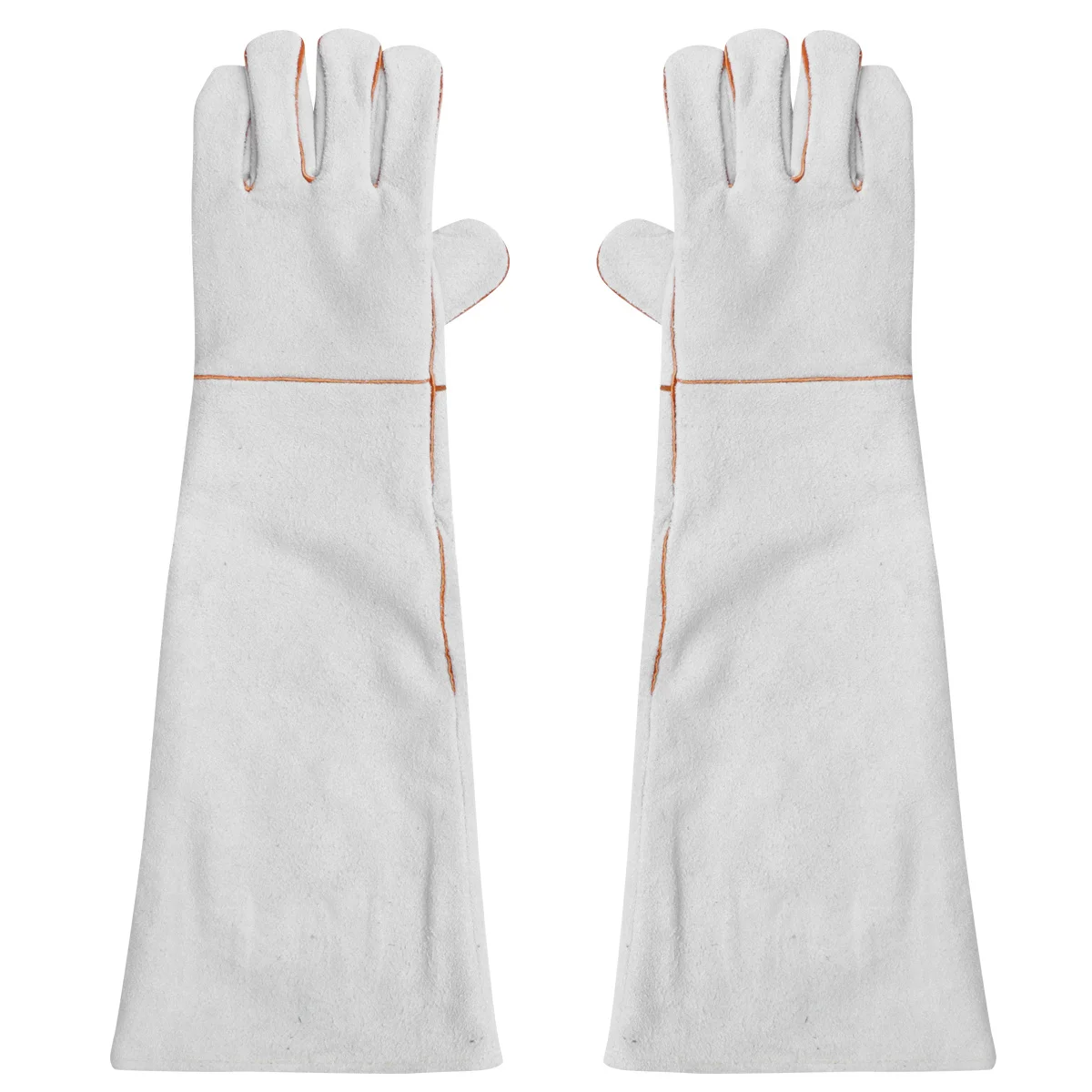 

1Pair Anti-Bite Gloves Heavy Duty Split Shoulder for Soldering Oven Microwave Camping Fire Oil Resistant Work Safety