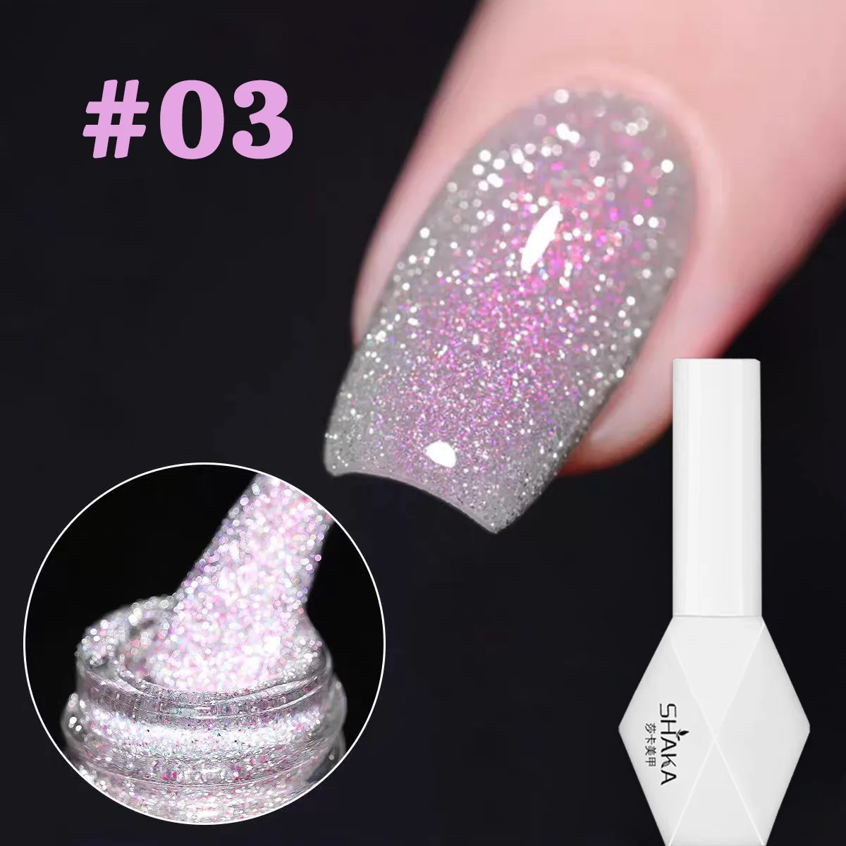 1-12 قطعة WS مسمار الفن الذهب الأحمر كسر الماس هلام مسمار البولندية الخريف الشتاء الأظافر شعبية فلاش نمط المنزل DIY بها بنفسك مانيكير لوازم #4