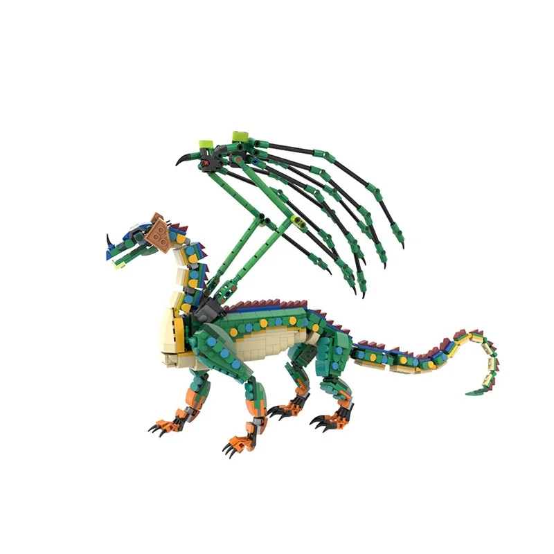 

Hot Mech Dinosaur Wings RainWings Model Building Blocks Animal Dinosaur with Wings Characters diy Bricks Toy for Kids Adult Gift