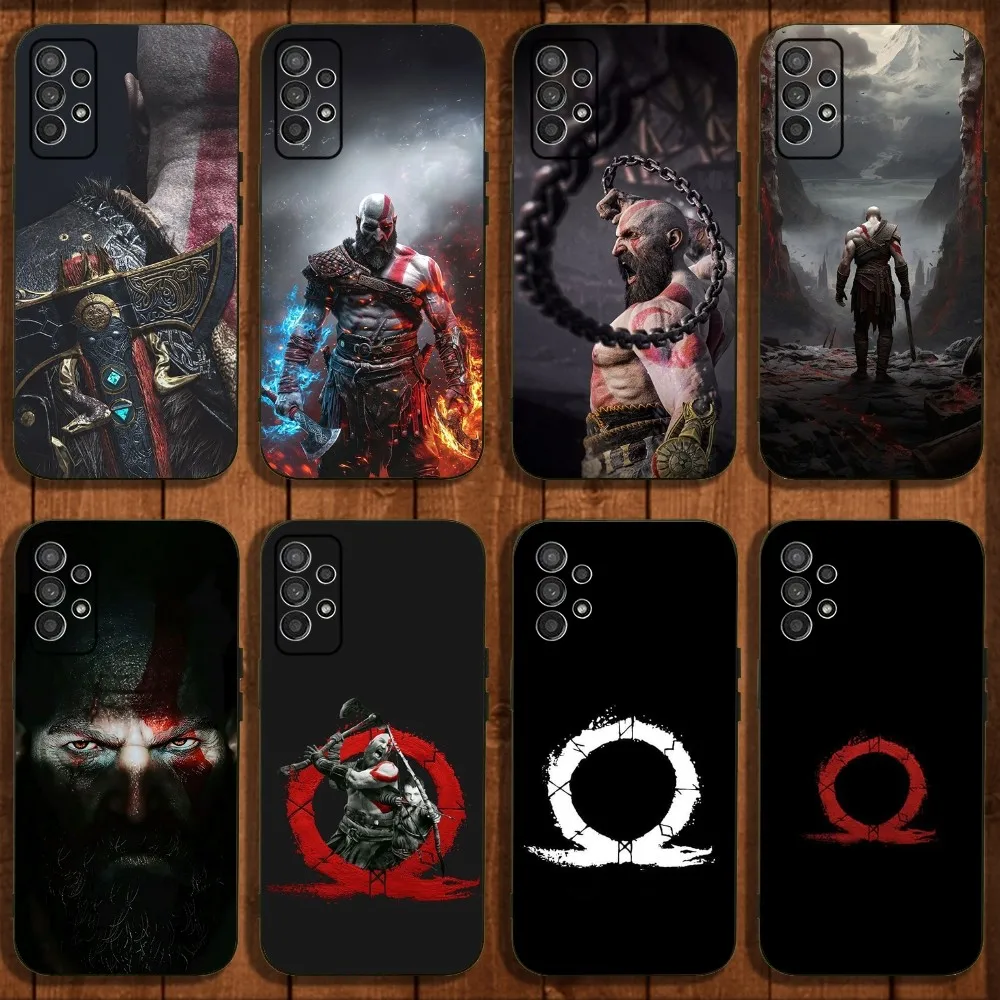 G-God of W-War Game Phone Case For Samsung Galaxy A13,A21s,A22,A31,A32,A52,A53,A71,A80,A91 Soft Black Cover