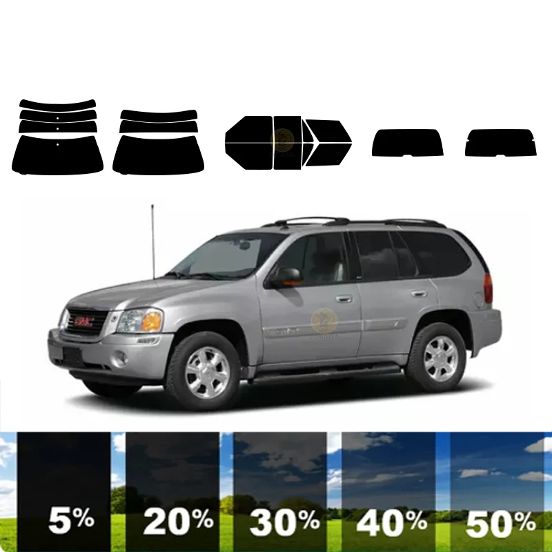 precut Removable Window Tint Film For Car 100% UVR 5%-70%VLT Heat Insulation Carbon ﻿For GMC JIMMY 4 DR SUV 1995-2005