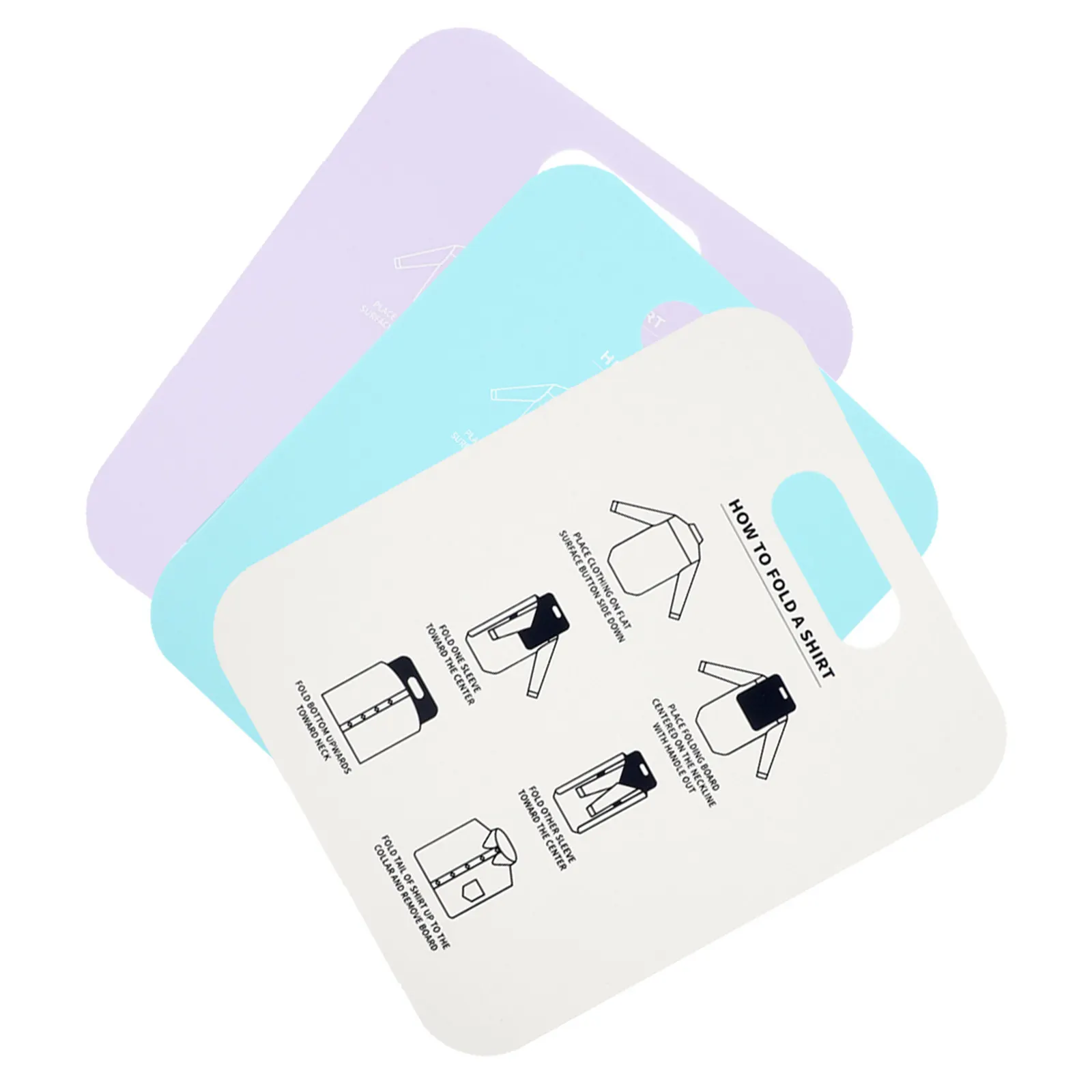 3Pcs Clothing Folding Board Shirt Folder Board T Shirt Folder Clothes Folding Tool Saves Closet Space Fold in Seconds Anywhere
