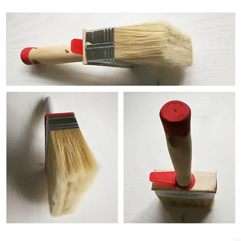 4pieces Stain аппликаторы с натуральными щетинками, идеально подходящими для палубной террасы и мебельных проектов покрытия.