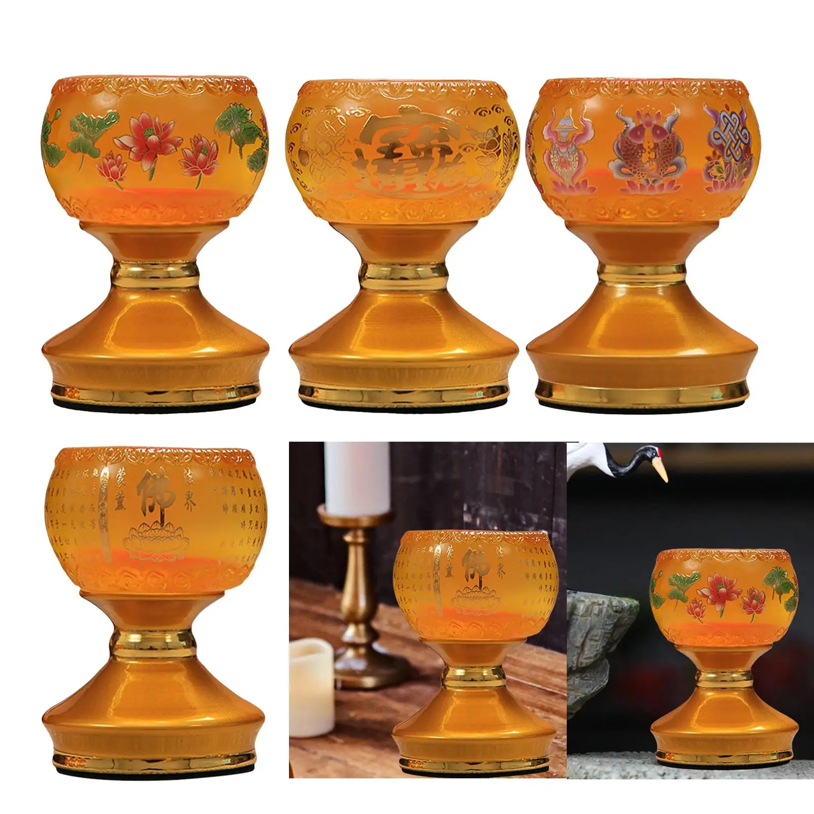Ghee Lamp Holder Candle Holder Tea Light Holder Butter Lamp Holder for Decor