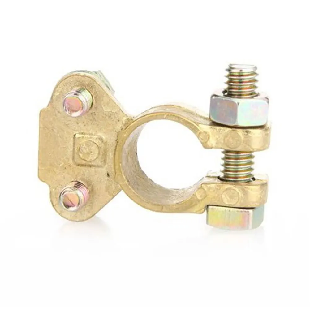 

Terminal Clamp Positive Negative Adapter Heavy Duty Brass Connector Auto Accessory Corrosion Resistant Truck
