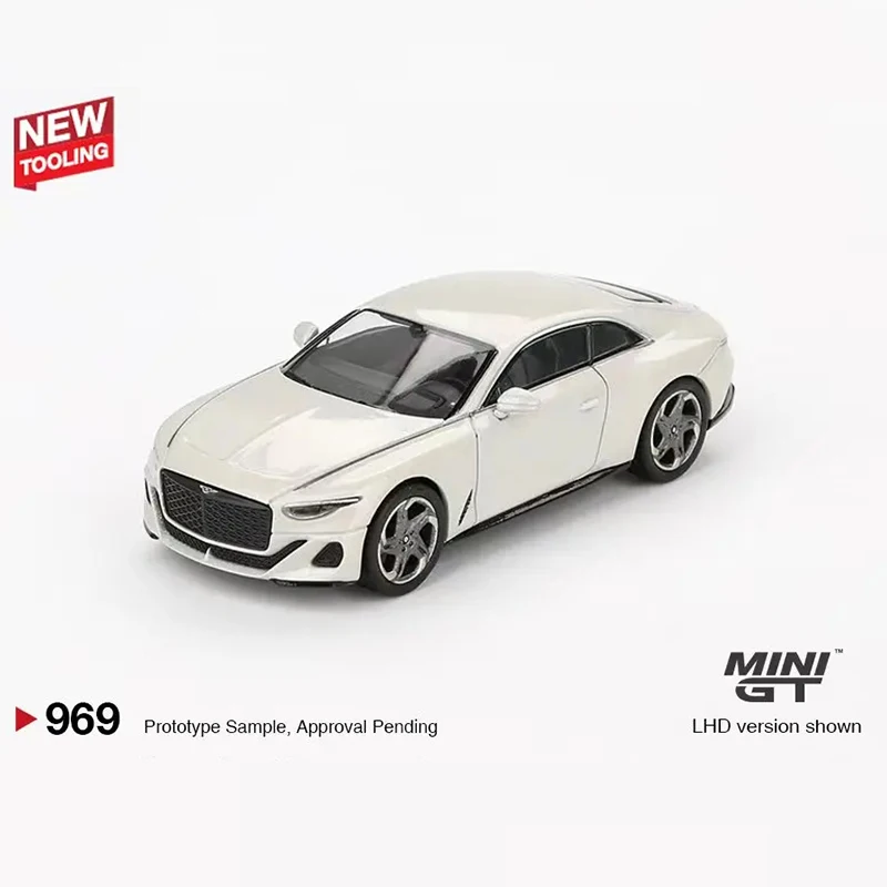 PreSale MINIGT 969 1:64 Bentley Batur Bonneville Pearl Diecast Diorama Model Collection Toys