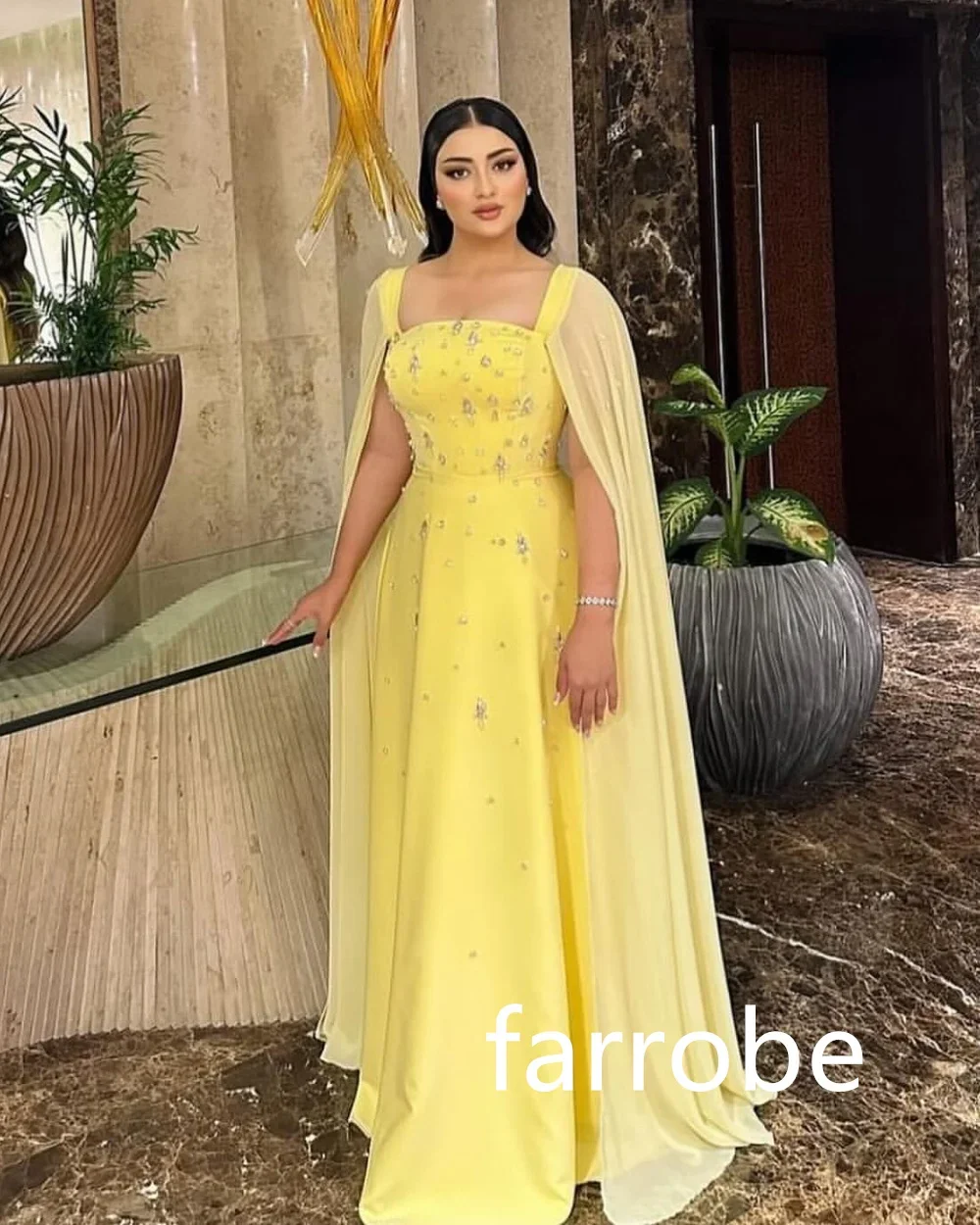 Customized Matching Jersey Pleat Sequined A-line O-Neck Long Dresses Evening Dresses Classic Exquisite Modern Style Pastrol Unis