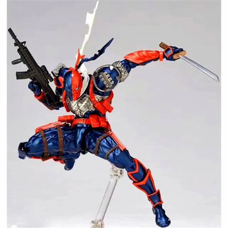 متوفر في المخزون Kaiyodo X-Men مذهلة Revoltech Yamaguchi Deathstroke عمل الشكل أنيمي عمل أرقام جمع نموذج اللعب