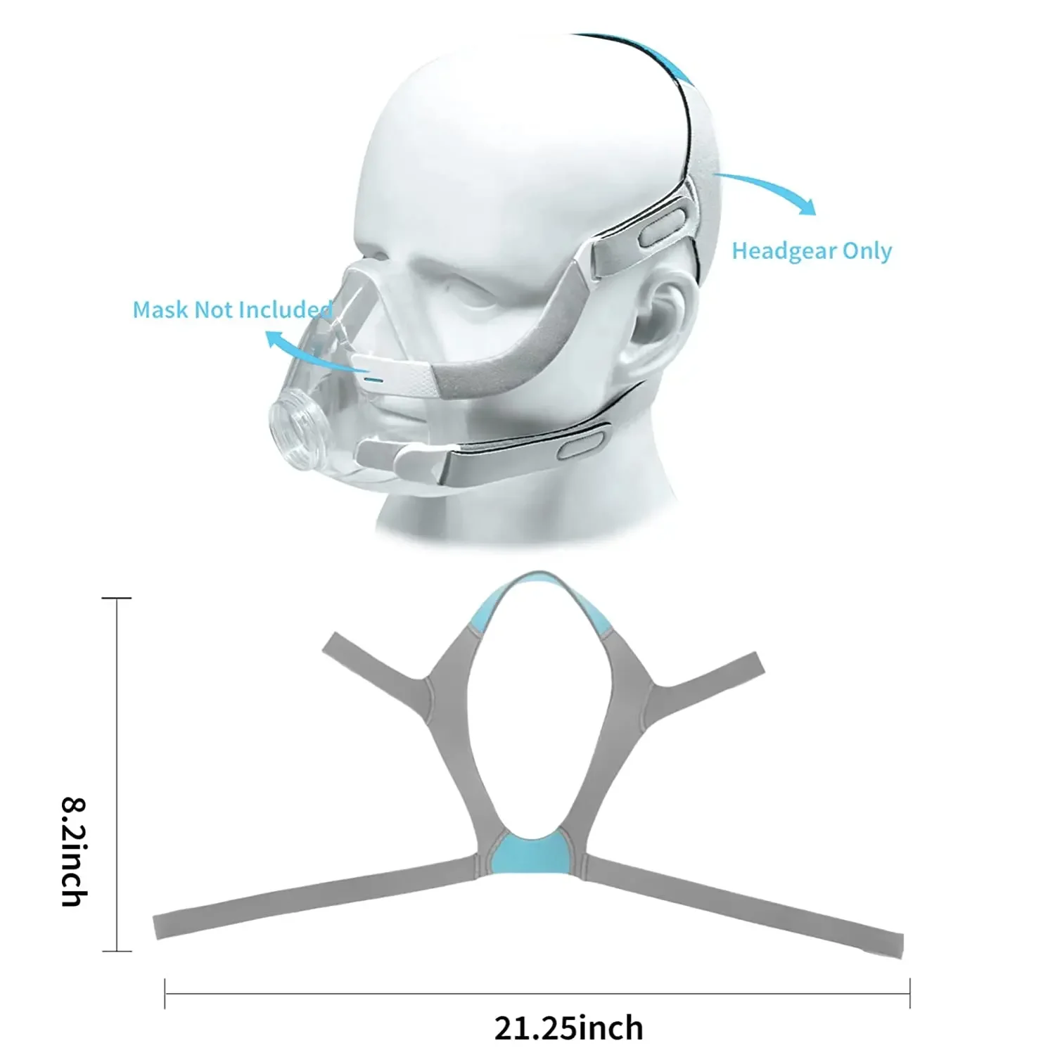 Compatible with ResMe Air Fit/Air Touch N20 Replacement Headgear Strap, CPAP Nasal Mask, Home Ventilator Machine Accessories