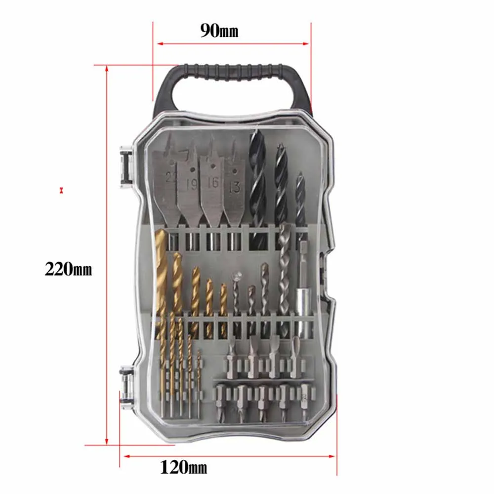 31 Piece Set Of Electric Drill Bit Combination Tools