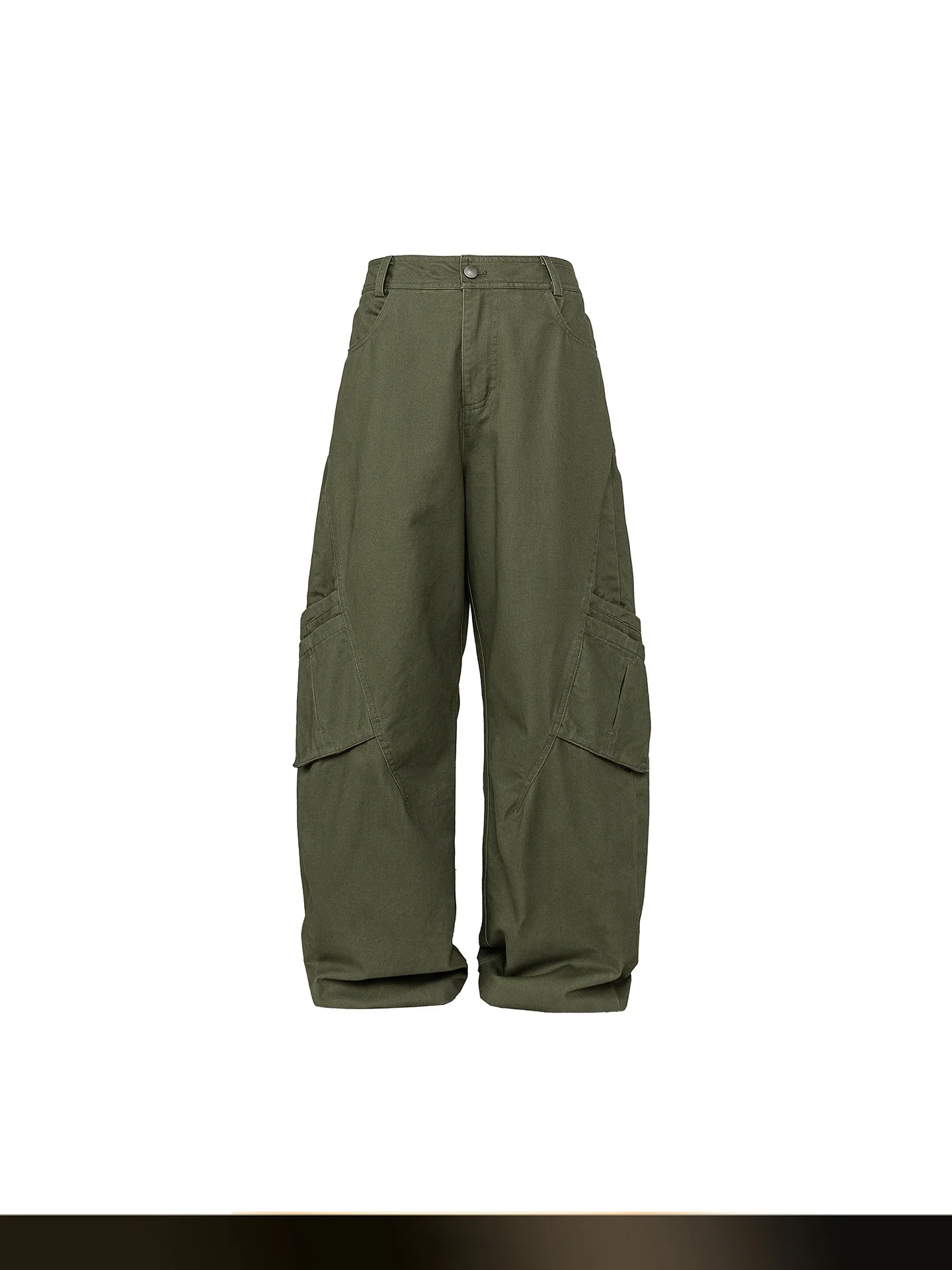 

Американские ретро-брюки с множеством карманов и вставками, свободные, широкие, в пол, повседневные, для осени