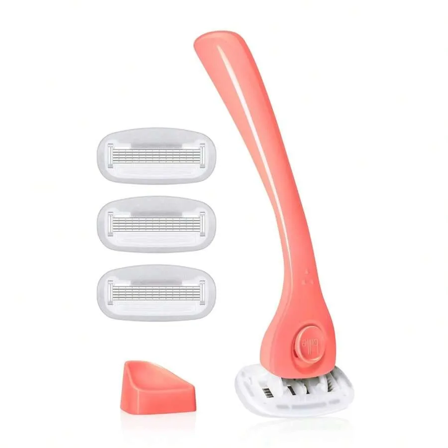 

Razors For Women Shave Kit Razor + 4 X 5-Blade Razor Refills + Magnetic Holder
