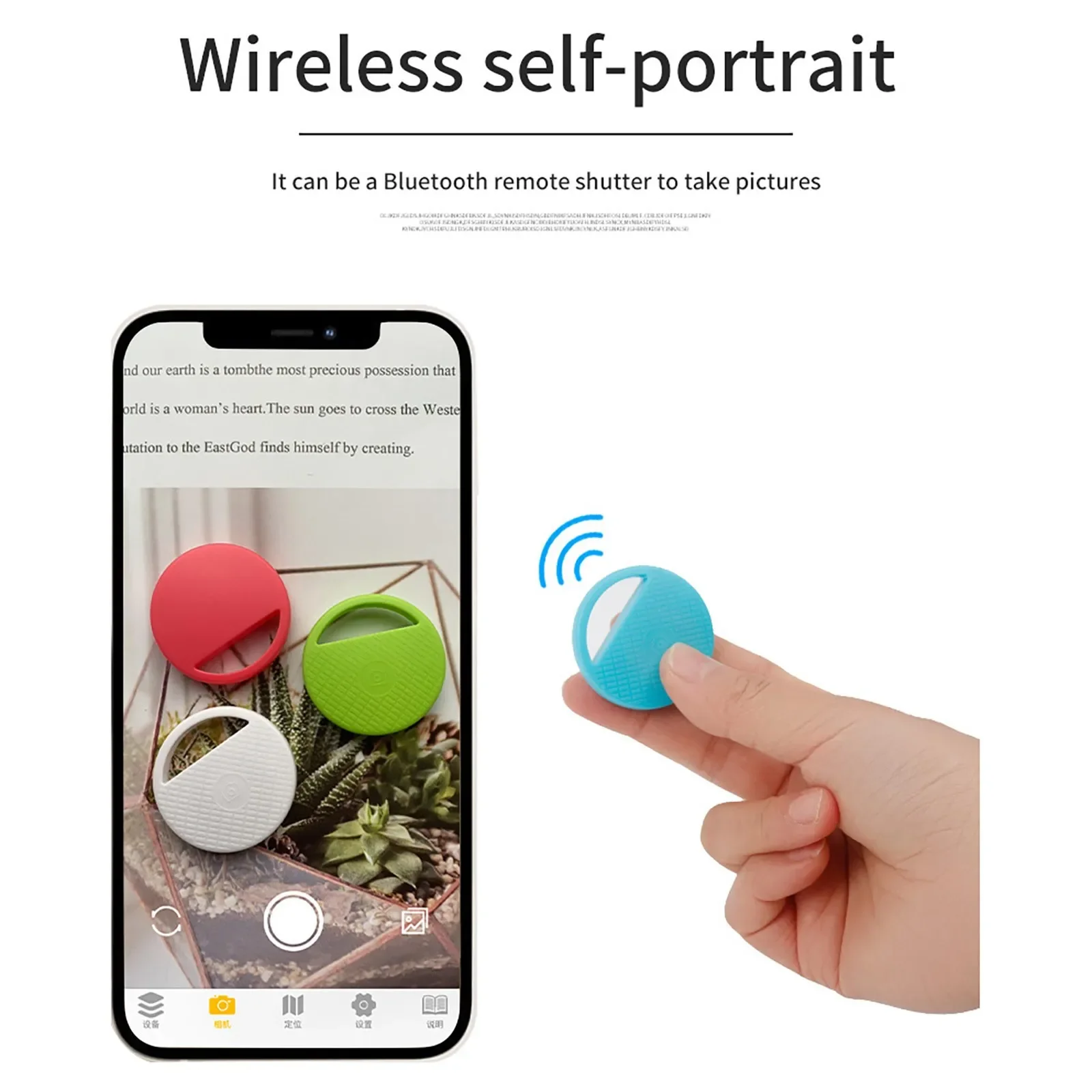 Portable Mini Cat Dog Pet Tracker Locator Anti-Lost Alarm Hidden GPS Finder Device For Child Bluetooth 4.0 Mobile Key Wireless