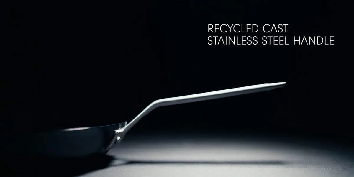 Frigideira de aço carbono de 12 polegadas, pronta por indução