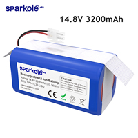 Sparkole 14.8V 3200mAh Li-ion Rechargeable Chuwi Battery For ILIFE Ecovacs A4 A4s A6 A9 V7 V7s Pro Robot Vacuum Cleaner