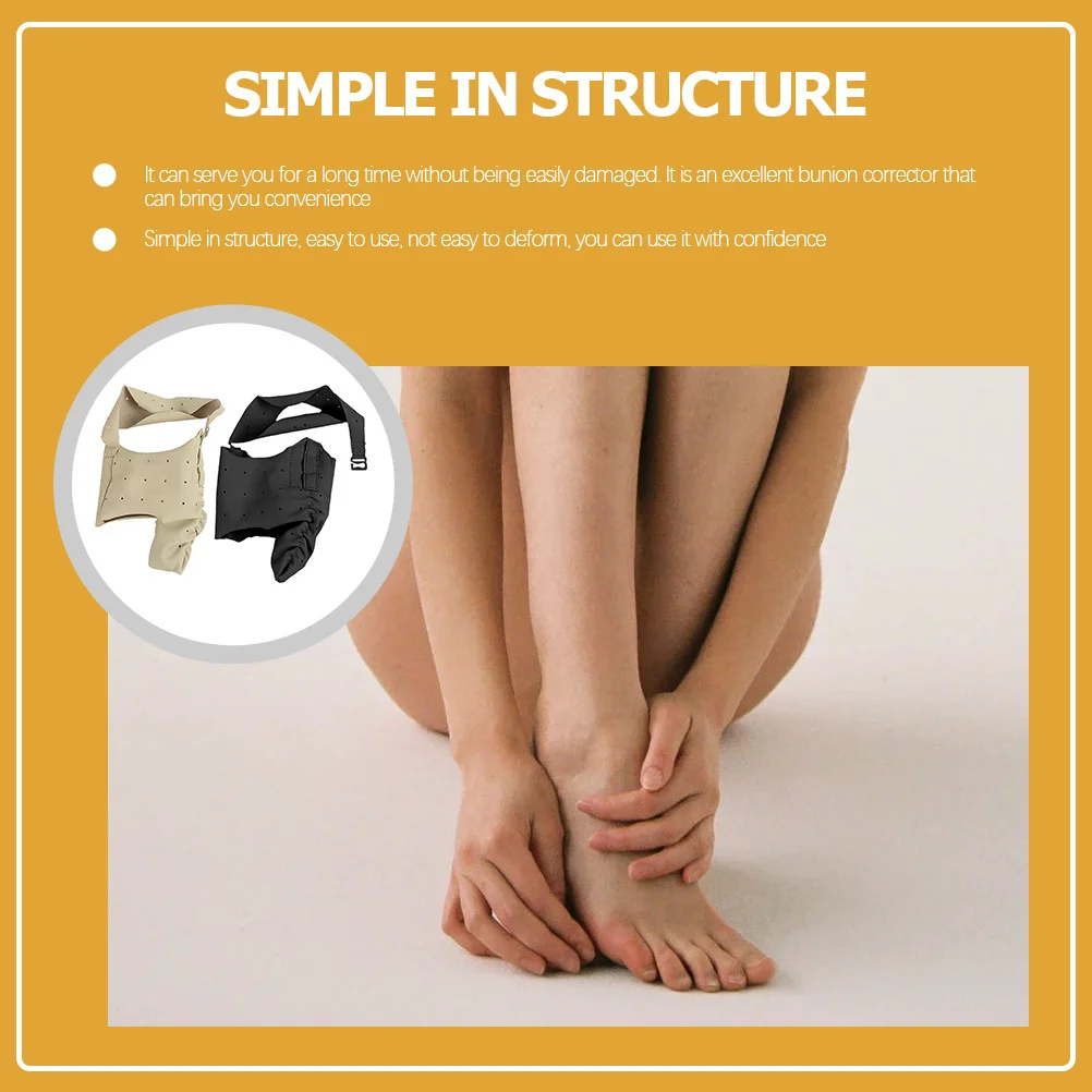 

2Pcs Bunion Pads Toe Separator Hammer Toe Corrector Size M Adjustable Foot Wrap Support Breathable for Men Bunion Pads