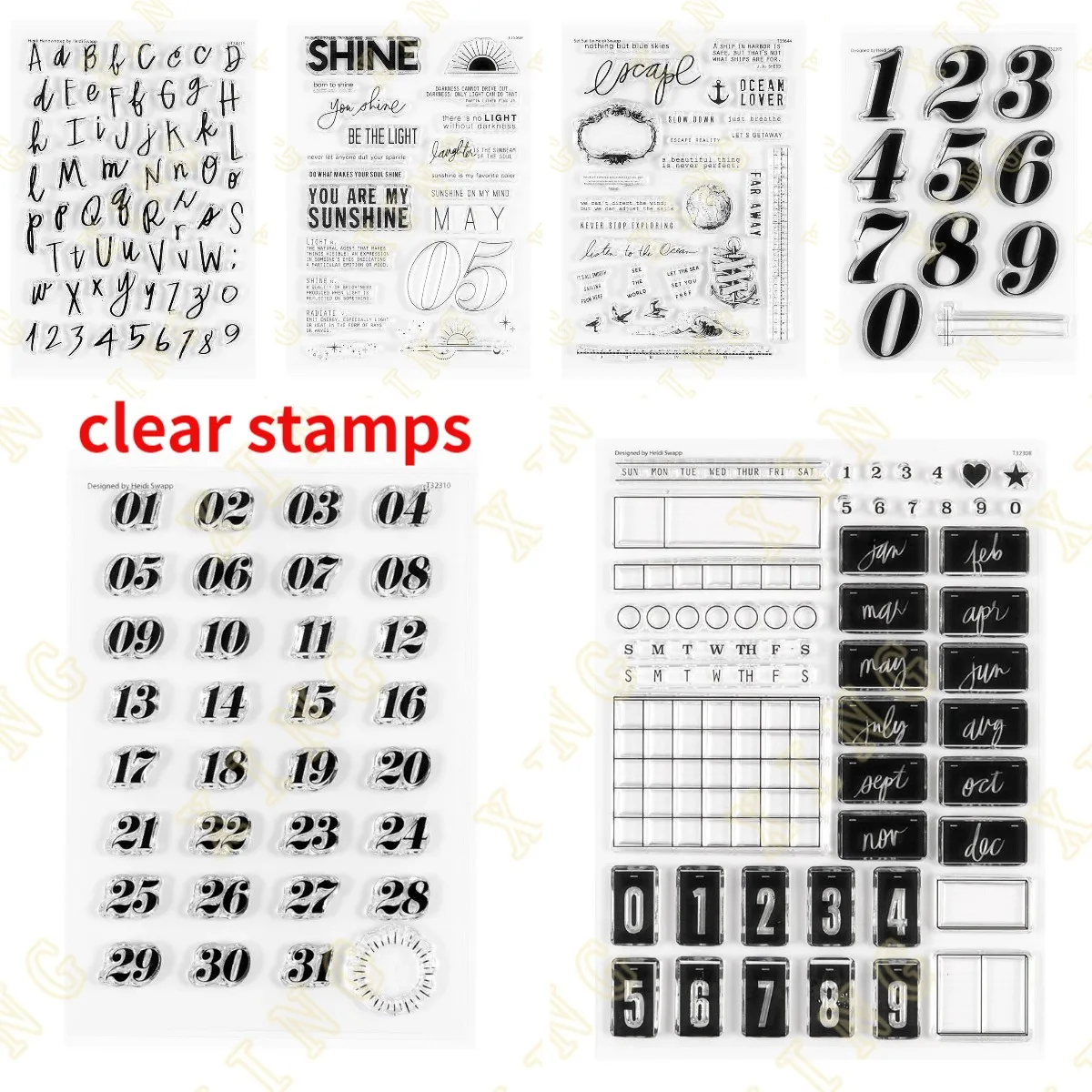 

Clear Silicone Stamps Diy Scrapbook Diary Decoration Embossed Paper Card Album Craft Template 2023 New Arrival Alphabet Numbers